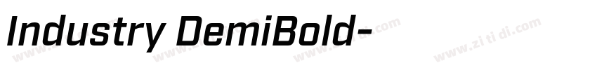 Industry DemiBold字体转换